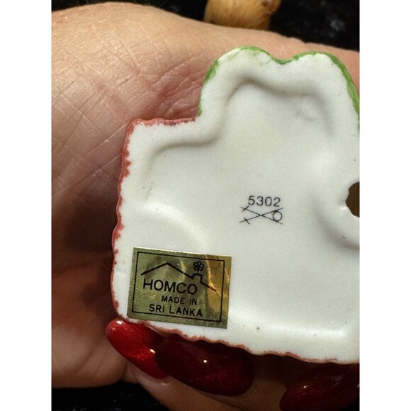 Vintage Homco Porcelain Bear Figurine Set Of 5 Family Reading & Winter Scene - Picture 6 of 10